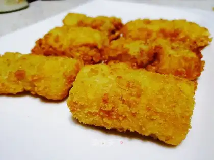 Fried banana cake