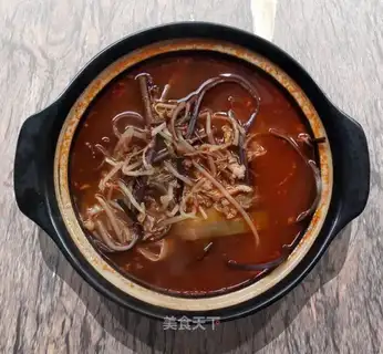 Hot beef soup
