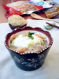 Eggs and flour soup