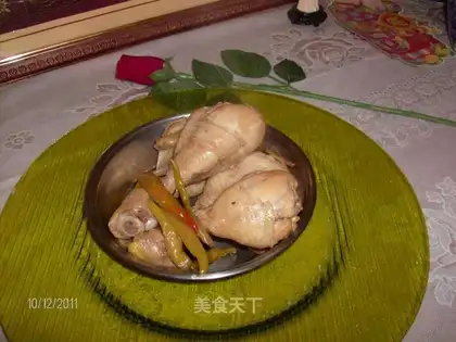 Stewed chicken with pickled pepper