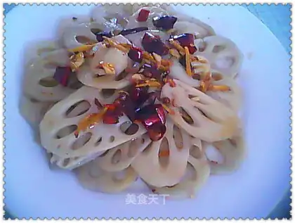 Hot and sour lotus root slices