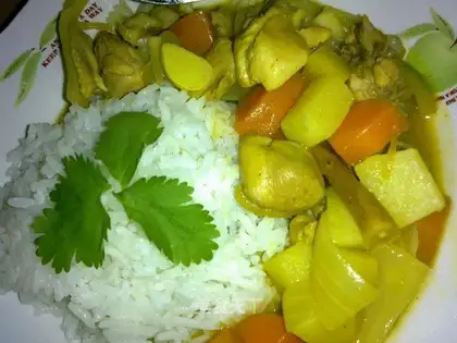 Potato curry chicken