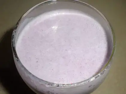 Purple potato milkshake