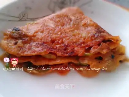 Delicious spicy cabbage cake