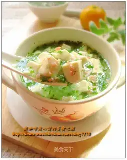 Jade tofu soup
