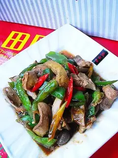 stir-fried chicken liver with spicy sauce