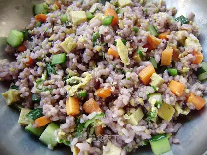 Vegetarian chicken fried rice