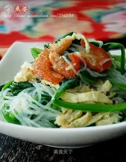 Spinach vermicelli