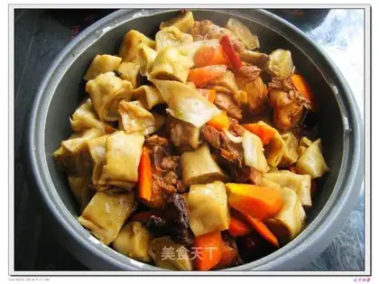 Stewed paper with chicken