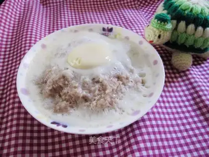 Steamed egg patty