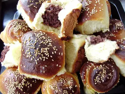Red bean paste small meal bag