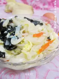 Laver egg flower noodles