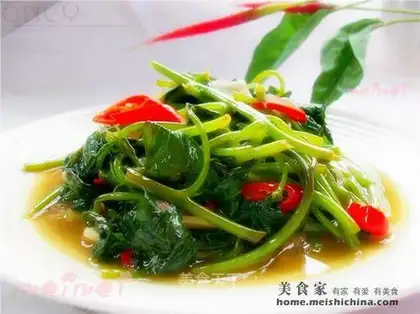 stir-fried sweet potato leaves