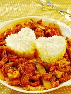 Pickled pork belly rice