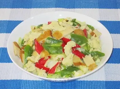 stir-fried cabbage with dried tofu