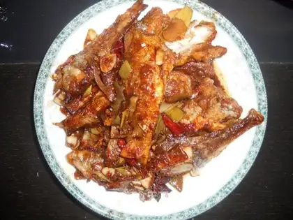 Braised small yellow croaker