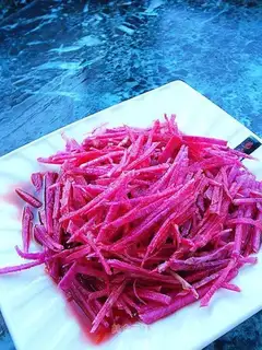 Iced sweet and sour radish