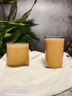 Yogurt sweet almond juice
