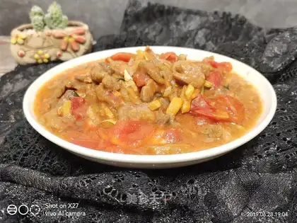 Beef fried tomatoes