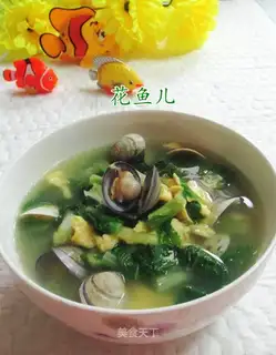 Eggs round toad soup