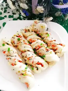 Onion ham twisting little bouquets