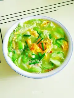 Egg melon soup
