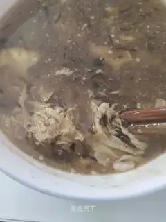 The oiled tea and omelet