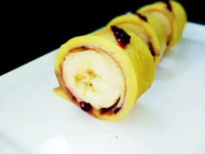 Cheese and banana cake