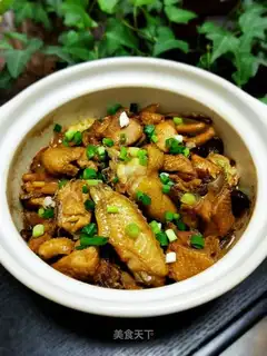 Tea mushroom chicken stew