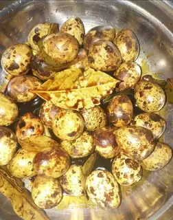 Homemade quail eggs