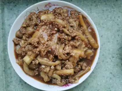 Meat and eggplant
