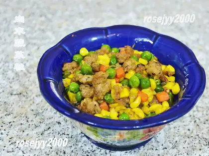 Meat and vegetable grains