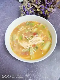 Potatoes, mushroom soup