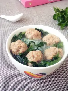Poppy fan meatball soup