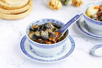 Frozen chicken soup
