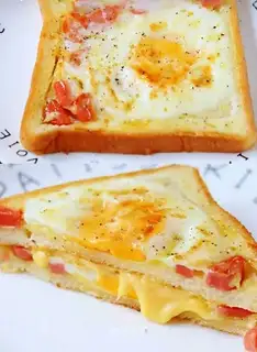 Cheese ham toast