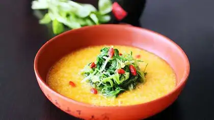 Gold soup, rice chowder