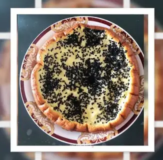 Black sesame cake