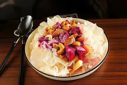Silver-ear beef-eat fruit salad