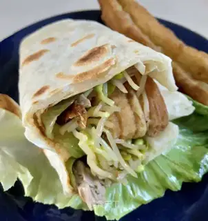 Homemade burrito