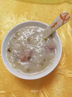 Green bean rice, salty bone