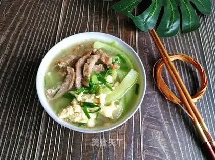 Pork egg soup