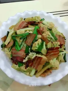 Cream and bacon