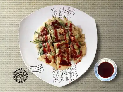 Consolidated seafood pancakes
