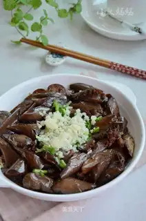 Meat and eggplant