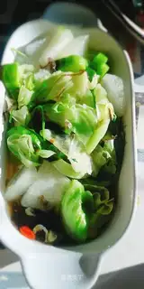 Fake seafood vegetable soup