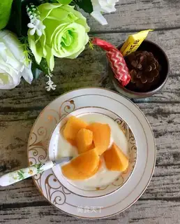 Peach yogurt