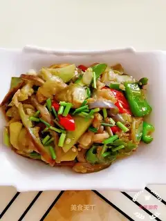 Scrambled eggplant
