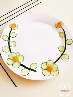 A cucumber carrot