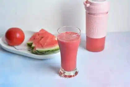 Watermelon tomato juice